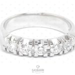 Fedina con 5 diamanti (G-VS1)