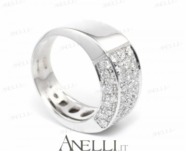 Anello pavè diamanti 1 carato