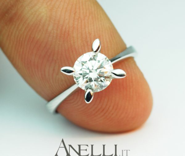 Solitario con diamante da un carato GIA