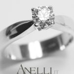 Solitario con Diamante di 0.40 carati colore D purezza VS2