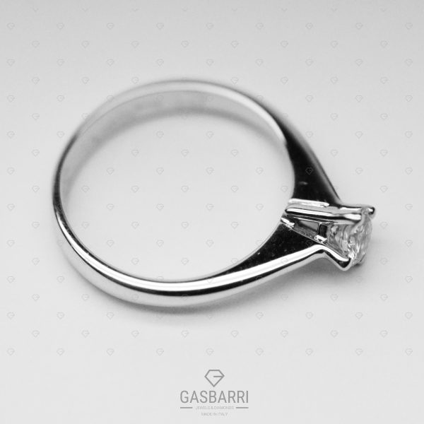 Solitario Diamante 0.28 D-IF Triplo Excellent GIA