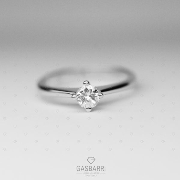Solitario Diamante 0.28 D-IF Triplo Excellent GIA