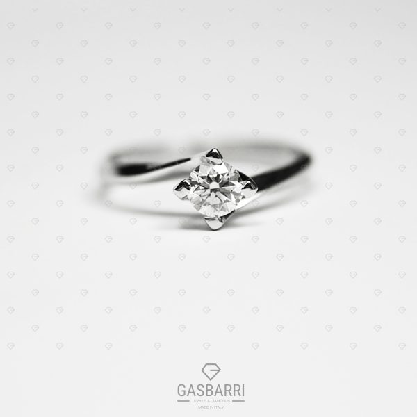 Solitario in Oro con Diamante 0.60 ct D-IF GIA