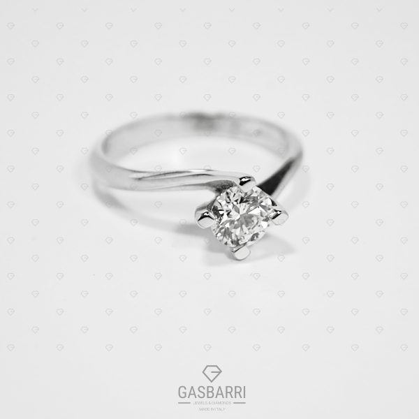 Solitario in Oro con Diamante 0.60 ct D-IF GIA