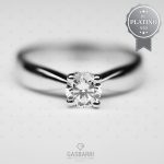 Solitario classico in Platino 950 con mezzo carato GIA