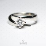 Solitario Platino Anniversario GIA