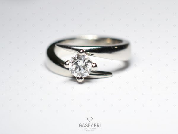 Solitario Platino Anniversario GIA
