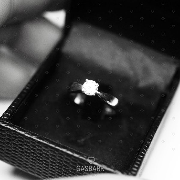 Solitario Platino Diamante 0.50 D-IF Triplo Excellent GIA