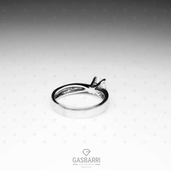 Solitario Platino Diamante 0.50 D-IF Triplo Excellent GIA