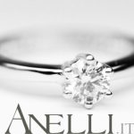 Solitario con diamante di mezzo carato (H-VS2) GIA