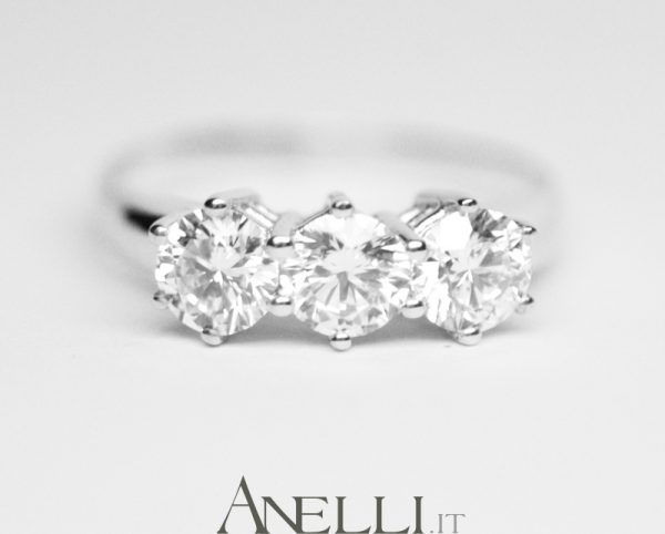 Trilogy 1,50 Carati con Diamanti colore D GIA