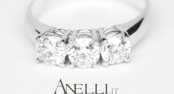 Trilogy 3 Diamanti da 0.50 carati colore D purezza IF GIA