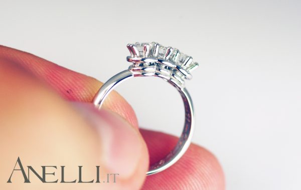 Anello trilogy 1,20 carati GIA
