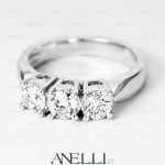 Trilogy di 1,20 carati con Diamanti colore D GIA