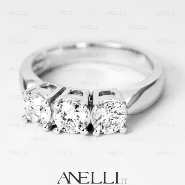 Trilogy di 1,20 carati con Diamanti colore D GIA