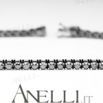 Bracciale Tennis Diamanti Neri 6 Carati