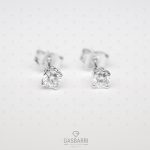 Orecchini con 2 Diamanti 0.50 D-VVS1