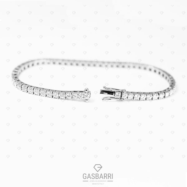 Tennis con Diamanti 5 carati G-VS1