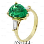 Anello Smeraldo Goccia 4 Carati