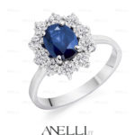 Anello Zaffiro 2 Carati