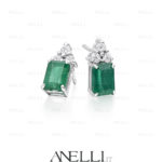 Orecchini con Smeraldi e Diamanti