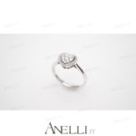 Anello a forma di Cuore con Diamanti