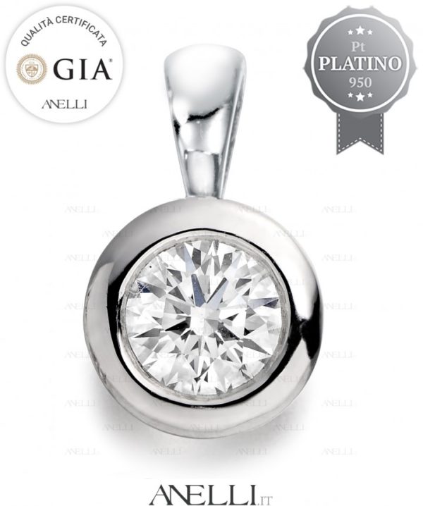 Punto Luce Platino 0.50 carati G-VS1 con GIA