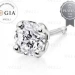 Orecchino singolo Mezzo Carato F-IF con GIA