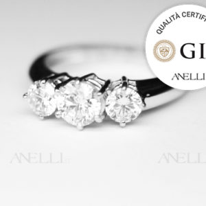 Anello Trilogy 1 Carato F-VS1 GIA
