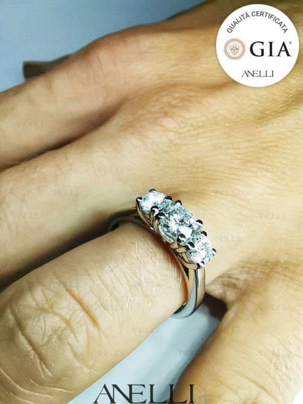 Anello Trilogy 1.10 Carati F-VS1 GIA