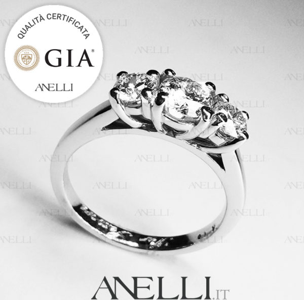 Anello Trilogy 1.10 Carati F-VS1 GIA