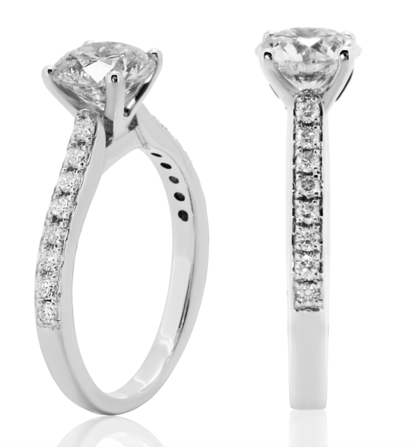 Anello di Fidanzamento D-IF Triplo Excellent GIA