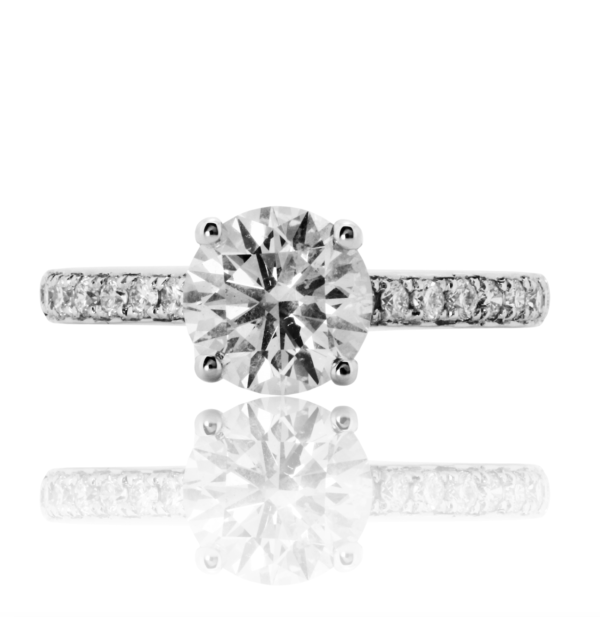 Anello di Fidanzamento D-IF Triplo Excellent GIA