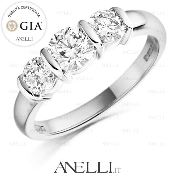 Anello Trilogy 1.20 Carati F-VS1 GIA