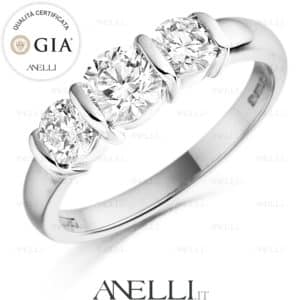 Anello Trilogy 1.40 Carati F-VVS1 GIA