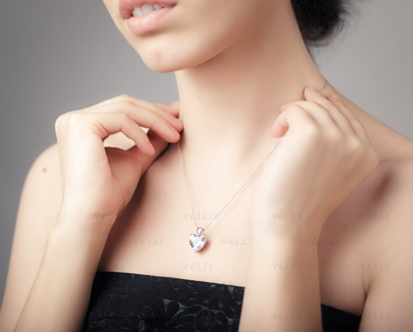 Collana Diamante Cuore 2 Carati F-VS1