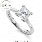 Diamante Princess Fidanzamento 1 Carato F-VS1 GIA