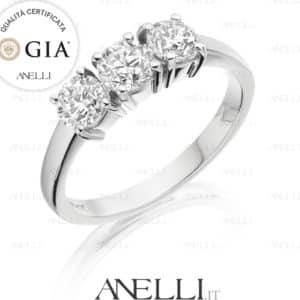 Anello Trilogy 3 da 0.40 F-VS1 GIA
