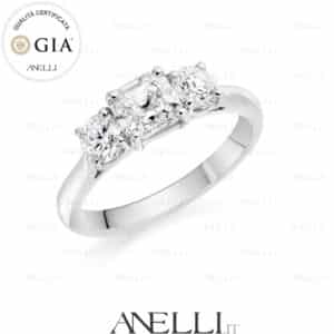 Trilogy Diamante Centrale Asscher F-VS1 GIA