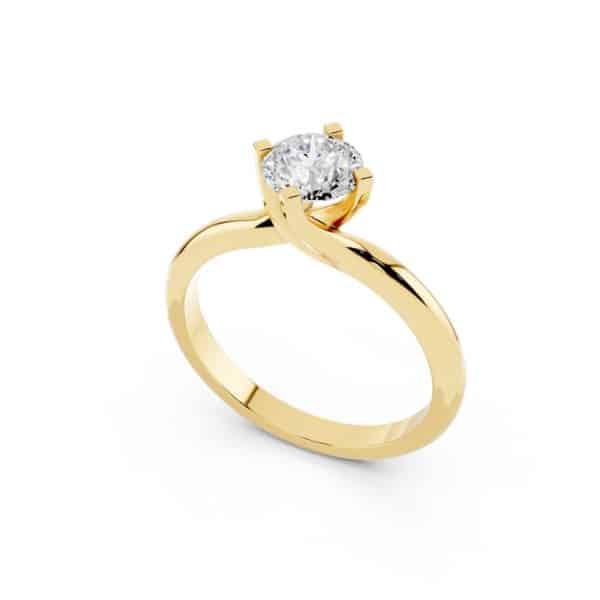 Anello Fidanzamento 0.50 F-VVS1 GIA