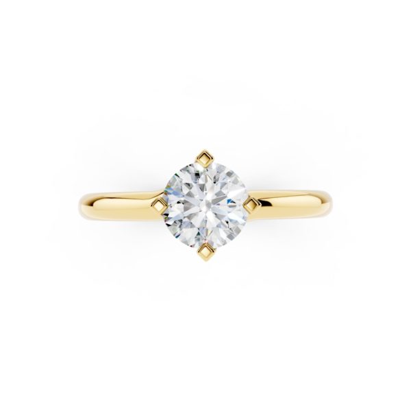 Anello Fidanzamento 0.50 F-VVS1 GIA