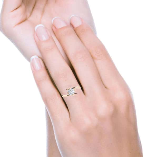 Anello Fidanzamento 1 carato F-VVS1 GIA