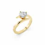 Solitario Oro Giallo 1 carato D-VVS1 GIA