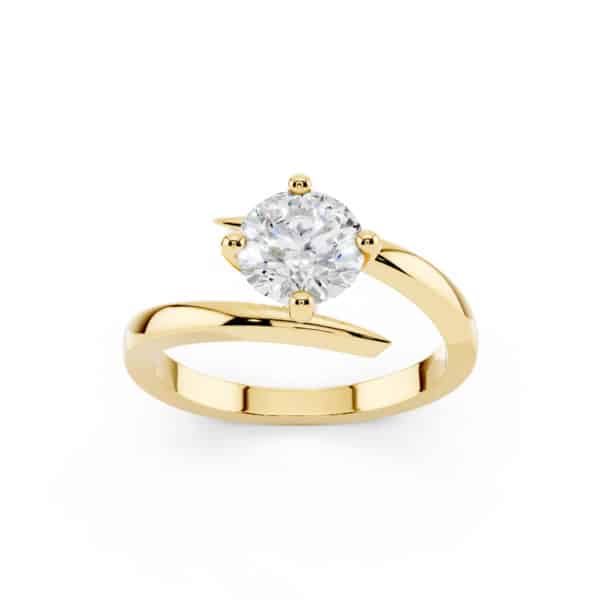 Solitario Oro Giallo 1 carato D-VVS1 GIA