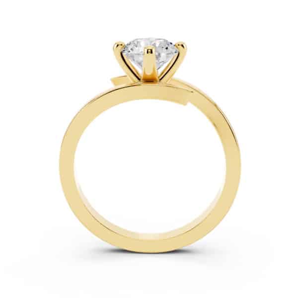 Solitario Oro Giallo 1 carato D-VVS1 GIA