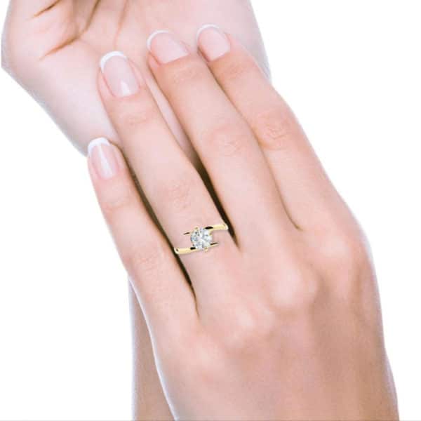 Solitario Oro Giallo 1 carato D-VVS1 GIA