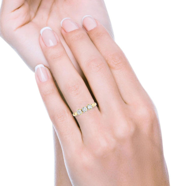 Anello Trilogy Diamanti 1.20 Carati D-VS1 GIA