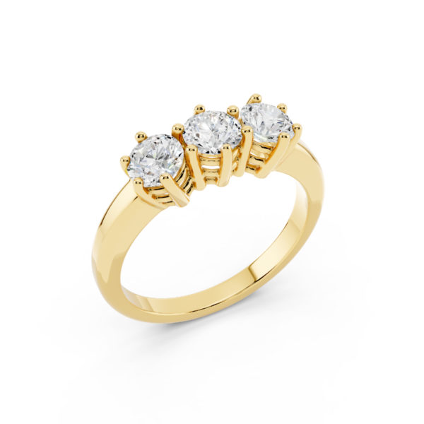 Anello Trilogy Diamanti 1.20 Carati D-VS1 GIA
