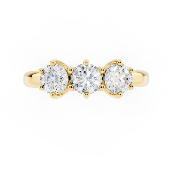Anello Trilogy Diamanti 1.20 Carati D-VS1 GIA
