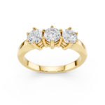 Anello Trilogy Diamanti 1.20 Carati D-VS1 GIA